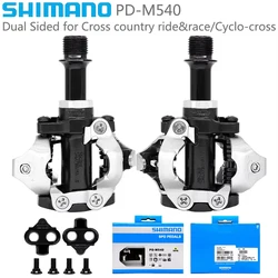 SHIMANO PD M540 Self-locking Bike Pedal SPD Dual Sided Cross Country Ride for Mountain Bike Pedal Original Bicycle Parts