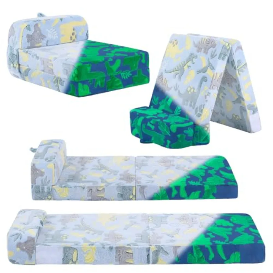 

Folding Sofa Bed for,Toddler Fold Out Couch Beds with Removable Cover, Kid Futon Sleeper Chair Folding Bed Mattress for Room, L