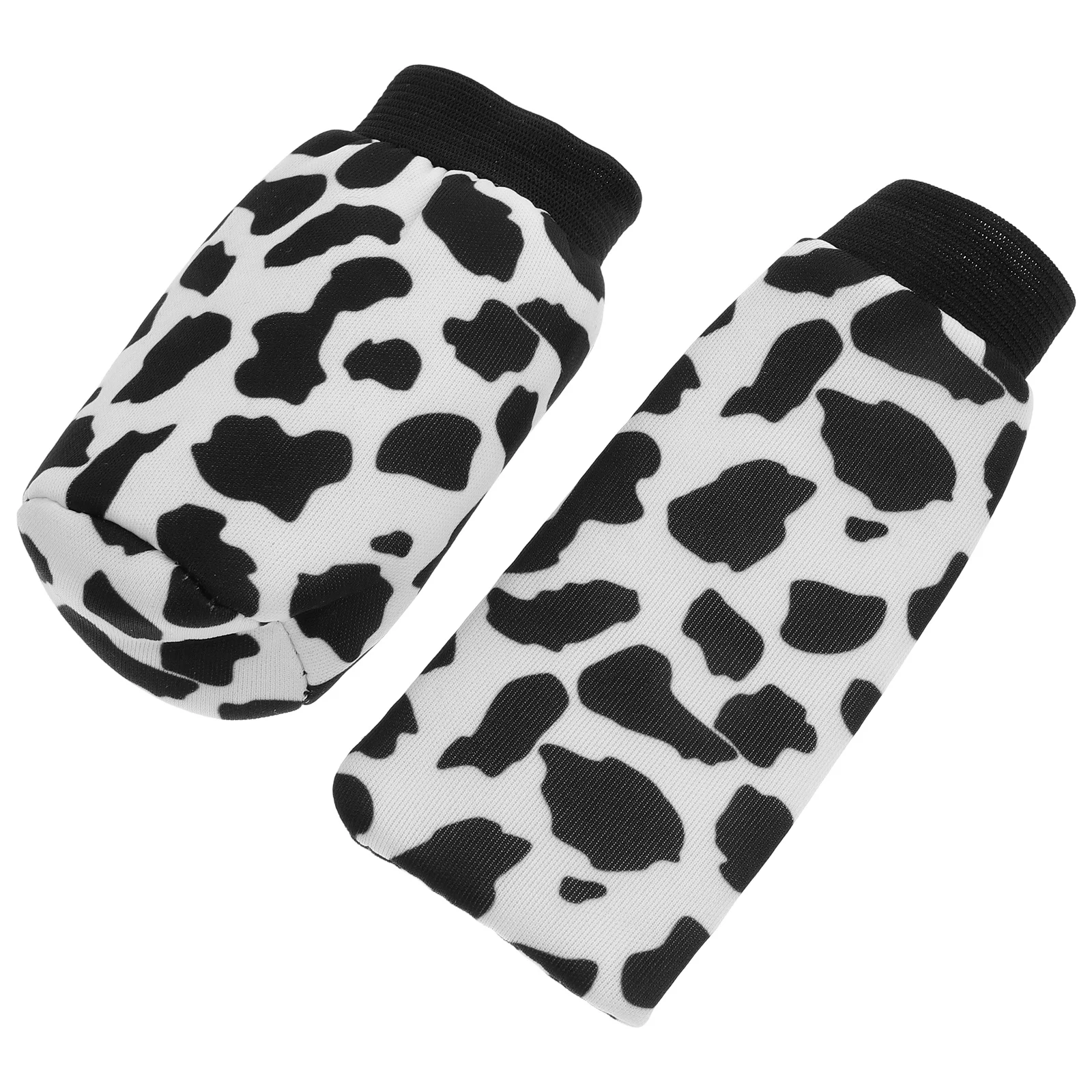 

1Set Cow Print Fabric Gear Shift Cover Handbrake Cover Soft Durable Car Interior Accessory Stick Shift Protector Handbrake