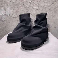 Handmade Original Punker Designer Platform High Quality Boots Satin Waterproof Fashion Personaliized Boot