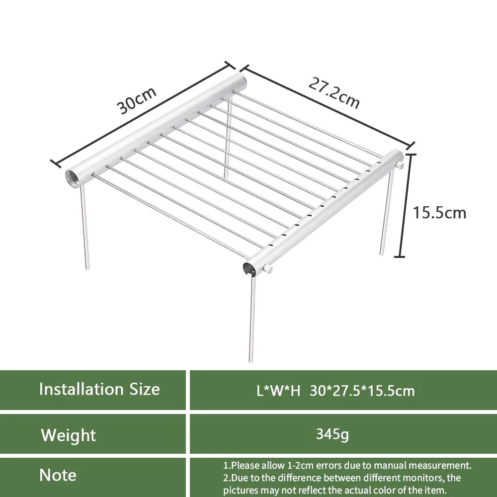 Stainless Steel Grill Portable Outdoor Folding Grill Mini Pocket Grill Home Park Picnic Outdoor Cooking Rack Accessories