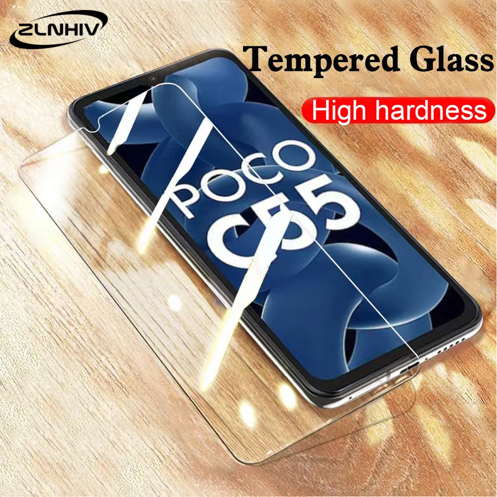 ZLNHIV For xiaomi Poco C55 C51 C50 C40 F5 Pro C31 M5 M4 5G M3 Tempered glass phone screen protector smartphone protective film