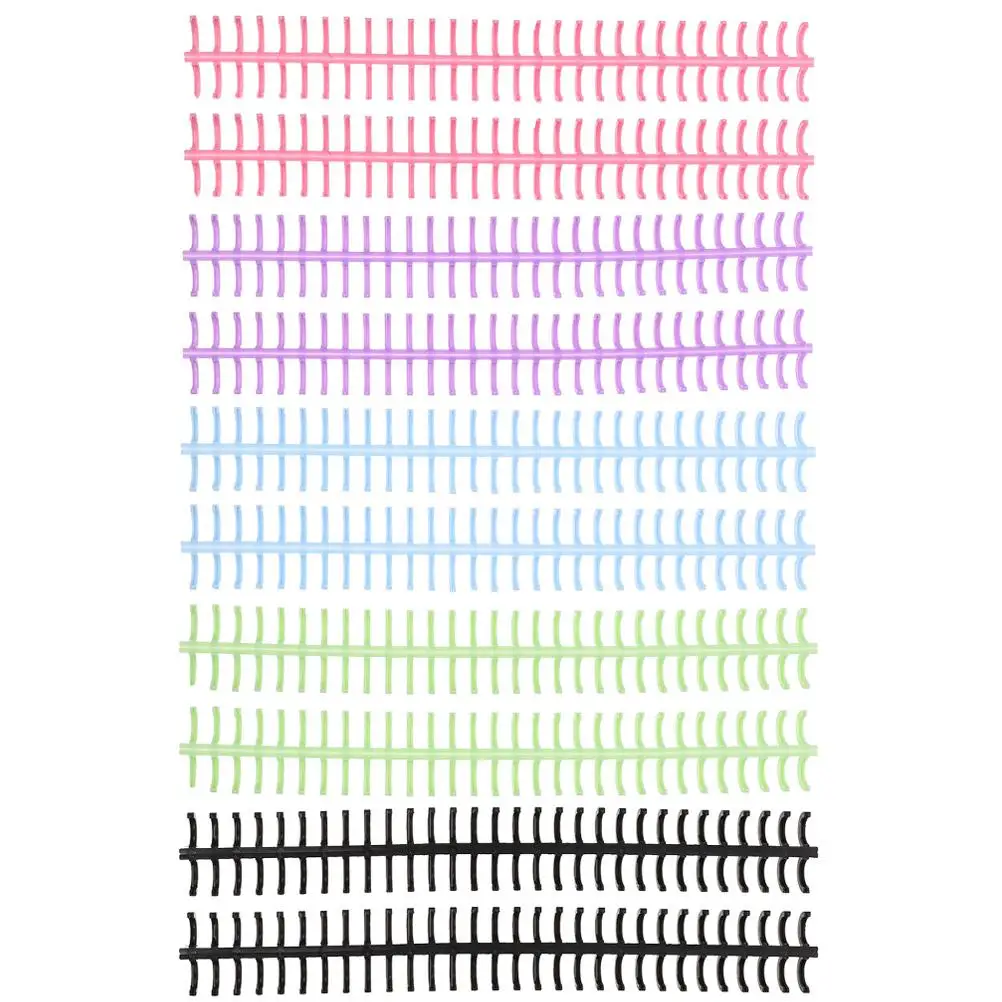 

10 Pcs Loose Leaf Spiral Binder Rings Coils Abs Wide Ruled Colored Plastic Notebook Accessories Office Supplies