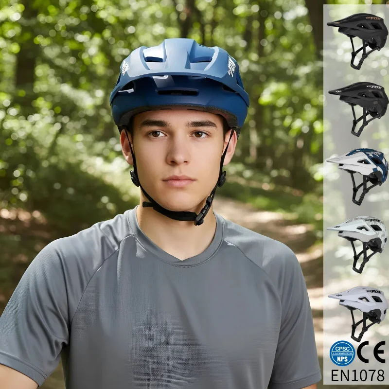

BATFOX Impact-Resistant Mountain Bike Helmet Adult Adjustable Size Breathable & Anti-Stuffy Protection Bicycle Helmet casco