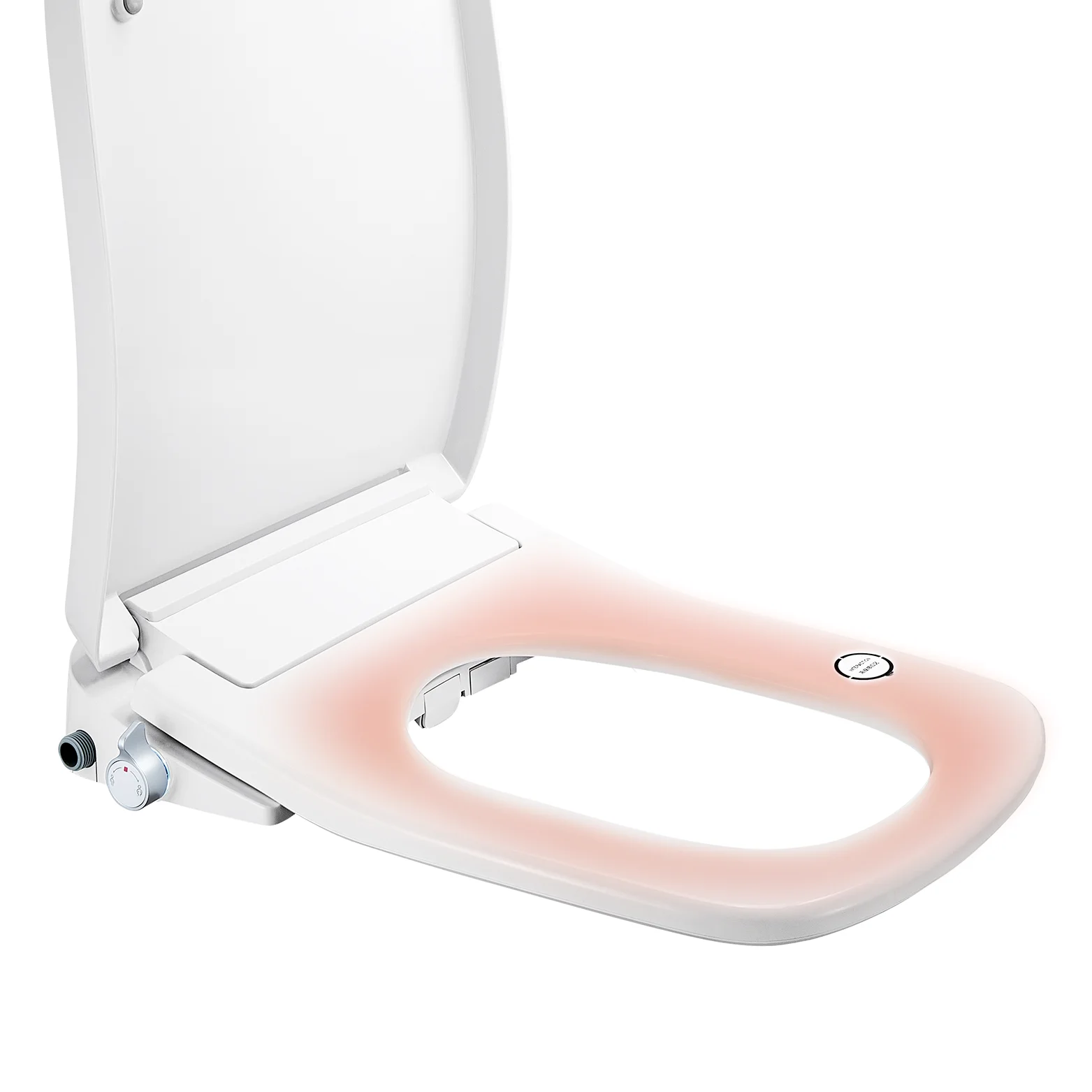 Square uf bidet hot water nozzle toilet seat warmer lid adjustment soft close smart toilet seat