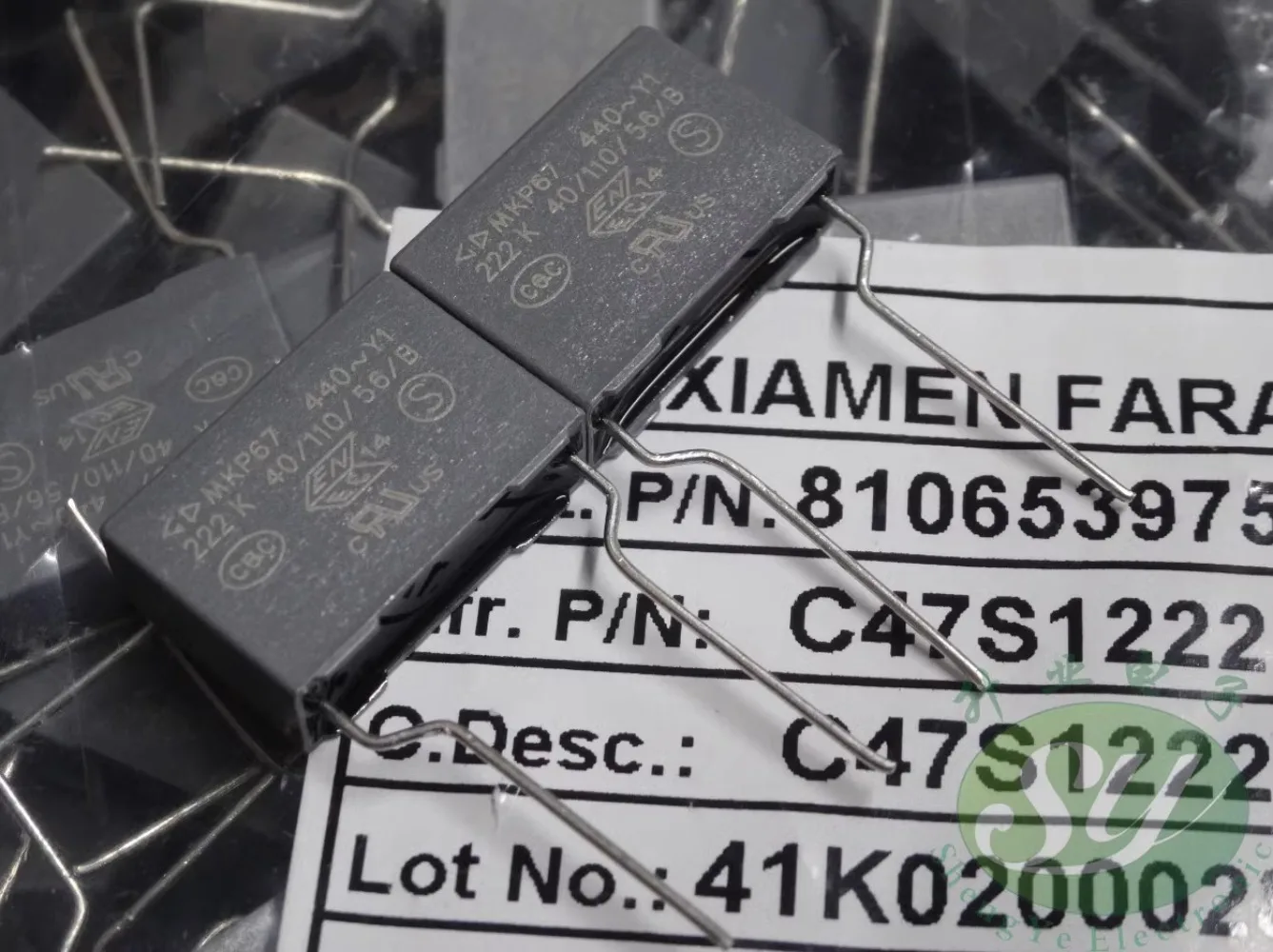 10PCS Xiamen Fara MKP67 0.0022uf/440vAC 2200pf 2.2nf 2n2 222 New Y1 film capacitor