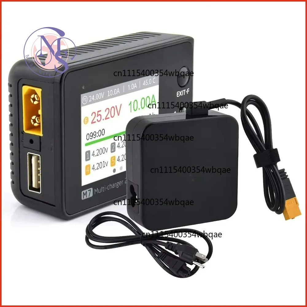 ZOCI-M7 200W DC Balance Charger/Discharger ADP100 100W Adapter (EU/US) For 1-6S Lipo LiHV LiFe Lion RC Battery