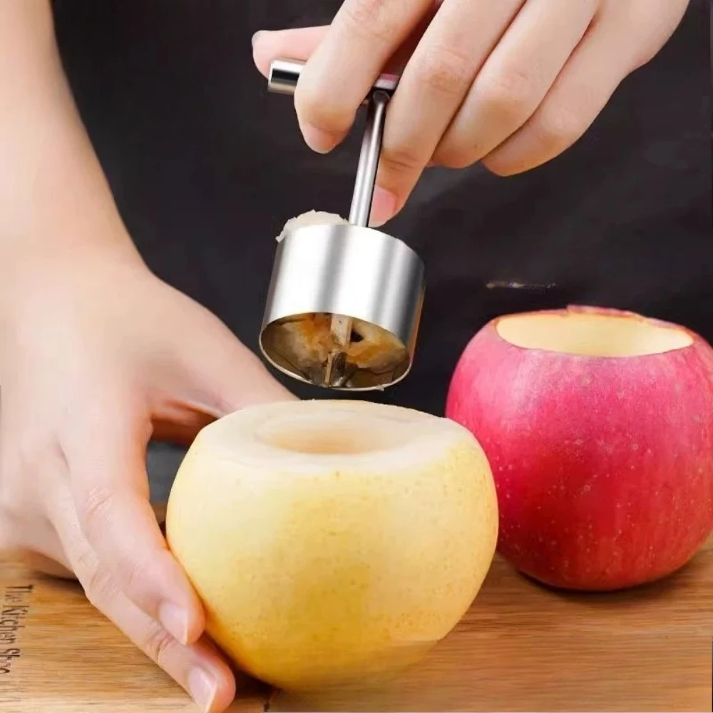304 Stainless Steel Corer Tool - for Fruits ,Veggies Like Apples, Peppers, Fruit Corer Removal Tool Pumpkin Lettuce Scraper