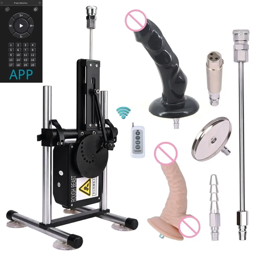 A6 Powerful Remote Control/APP Sex Machine for women,Automatic 70w Love Machine with Realist Dildo Attachment Sex Toys