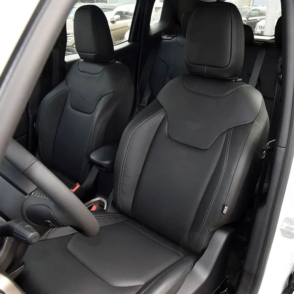 

Nappa Leather For Jeep Renegade 2014 2015 2016 2017 2018 2019-2025 Custom Car Seat Covers Set Interior Protector Accessories