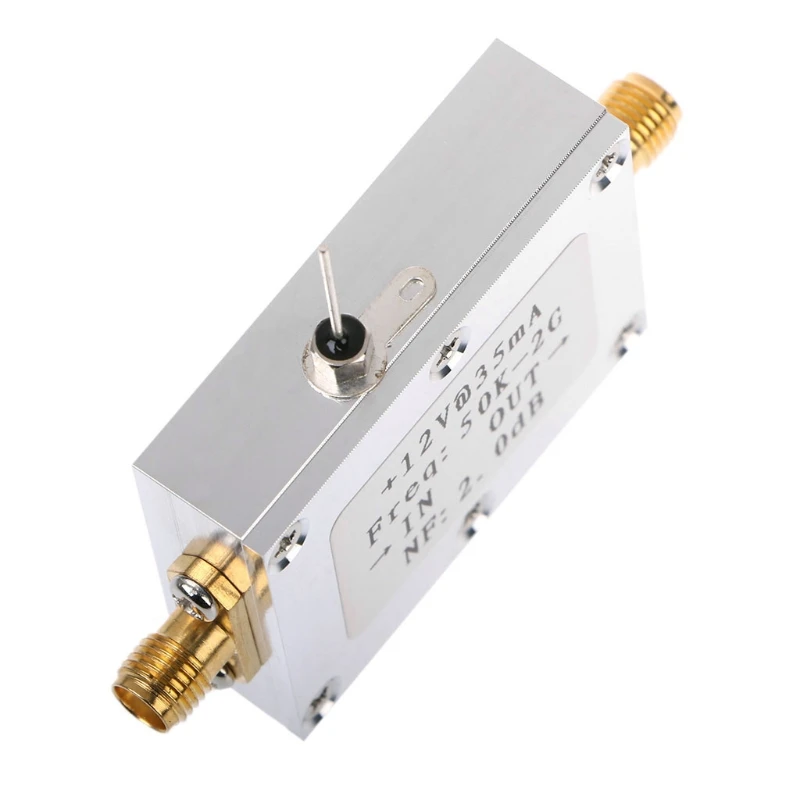 Afscherming Shell RF Signaal Ontvanger Laag Geluidsniveau Breedband Radiofrequentie Ultra-Wideband 50K-2GHZ 31DB Gain Versterker Module