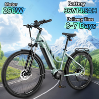 FAFREES FM8 Electric Bicycle 250W Central Motor 36V14.5AH Lithium Battery Adult Electric Bike 27.5 inch Tire City Travel E-bike