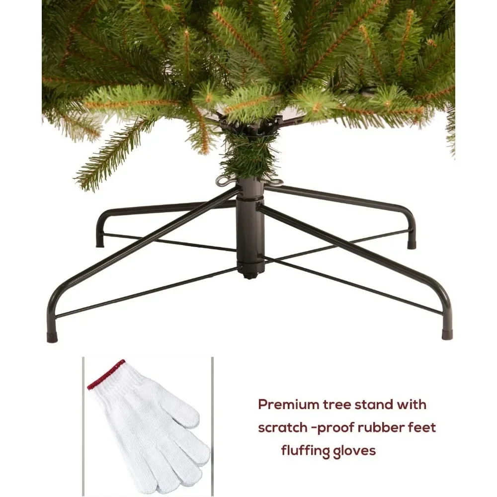 7.5FT Pre-lit Christmas Tree Premium Artificial Spruce Remote Control, Full Fir Dual Color Xmas Tree 7.5 Feet Outdoor Holiday