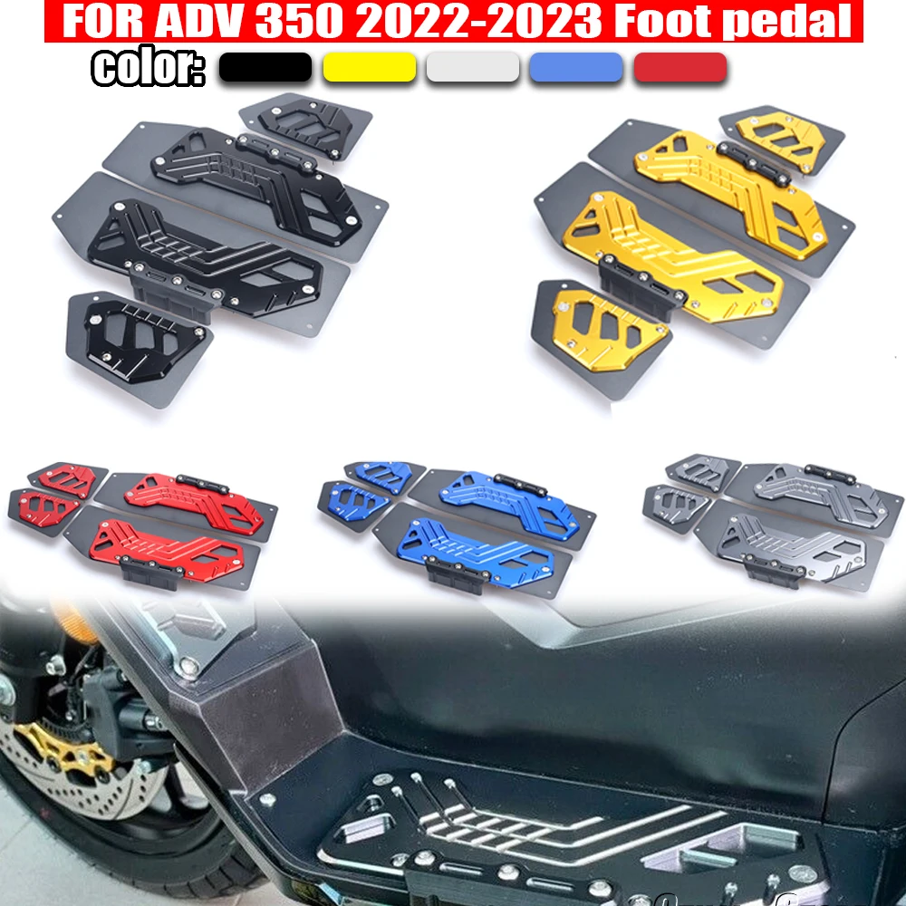 

New ADV350 2022 2023 Motorcycle Footrest Foot Rest Pads Pedal Plate Board Pedals FootBoard Accessories For HONDA ADV 350 ADV-350