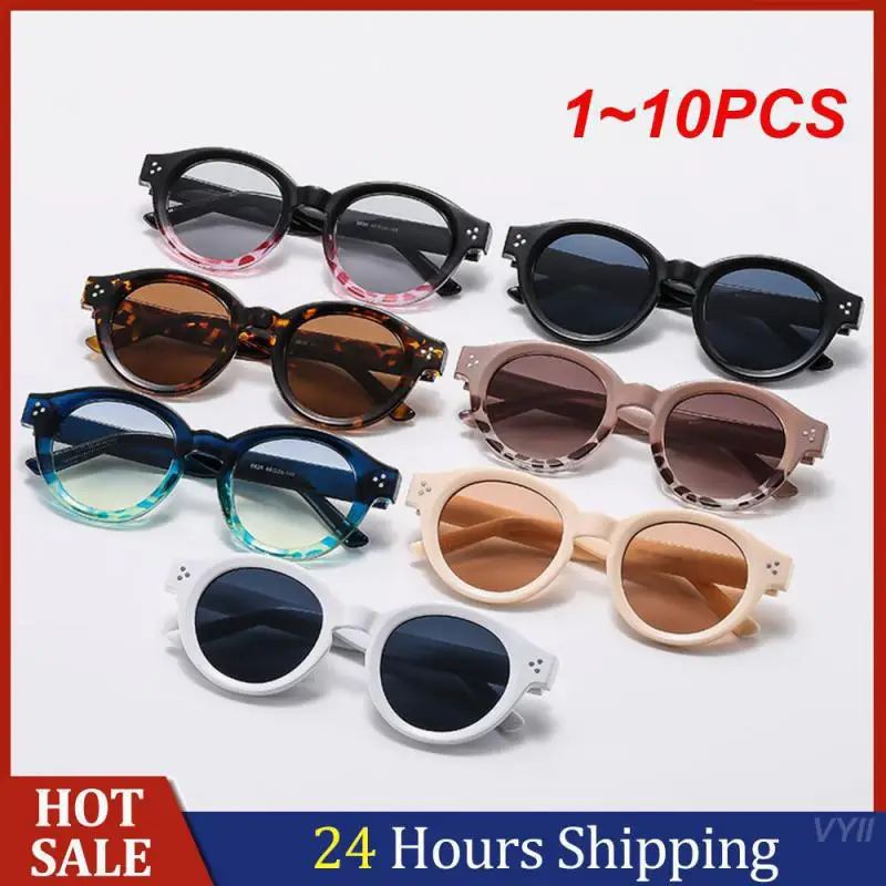 1~10PCS Fashion-forward The Trend New High Quality Fashionable Sunglasses Brown Sunglasses Trendsetting Accessories