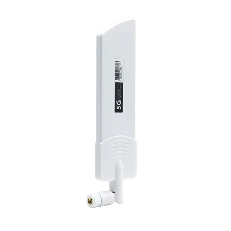 1PCS 5G/3G/4G/GSM Full Band Glue Stick Omni Wireless Smart Meter Router Module Gain 40DBi Antenna, White SMA Male