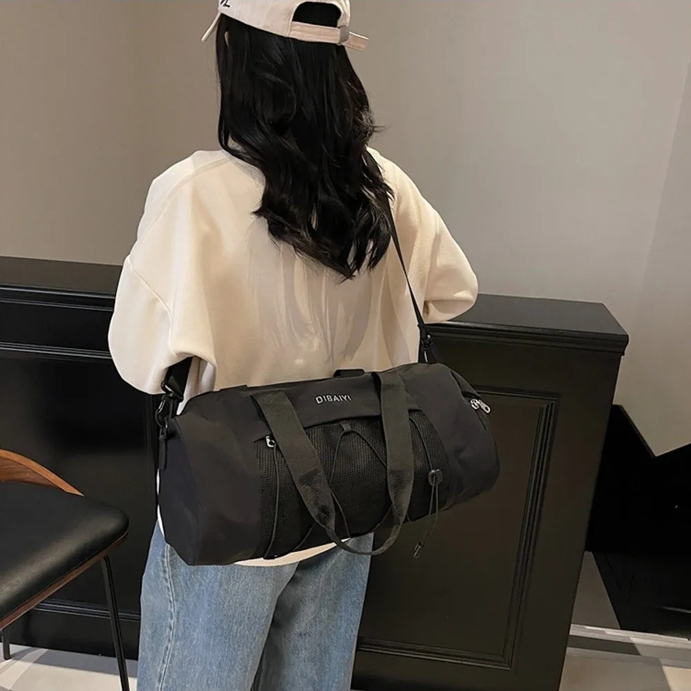 

Korean Style Travel Luggage Bag Large Capacity Dry and Wet Separated Gym Bag Single Shoulder Waterproof Sports Fitness Handbag