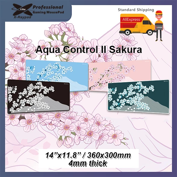 360x300x4mm X-Raypad Aqua Control II Sakura Gaming Mouse Pads xraypad ac2 Japanese Cherry Blossom mouse pad