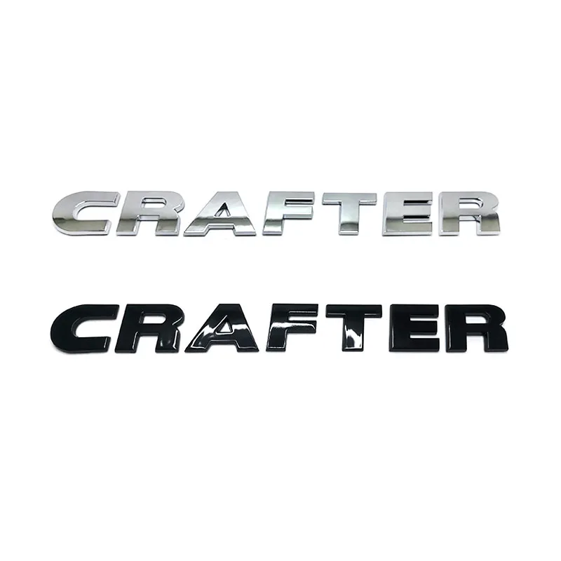 Tylne znaki z napisem 2019. Błyszczący czarny kolor Crafter Emblemat samochodu bagażnika