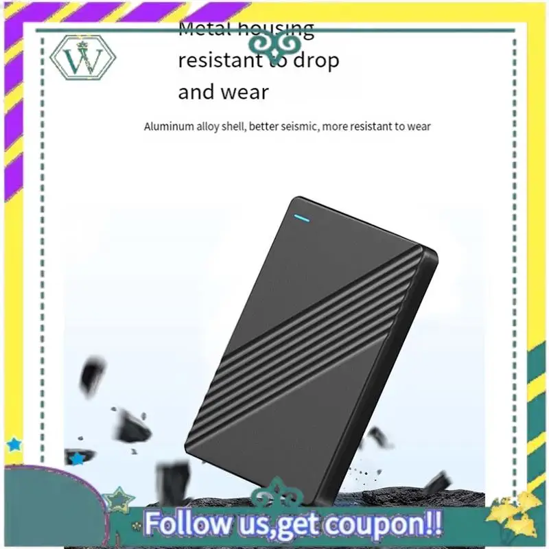 NEW 2.5Inch External Mobile Hard Disk High Speed USB 3.0 1TB Storage Portable Hard Disk For Laptop Desktop PC Durable Easy Insta