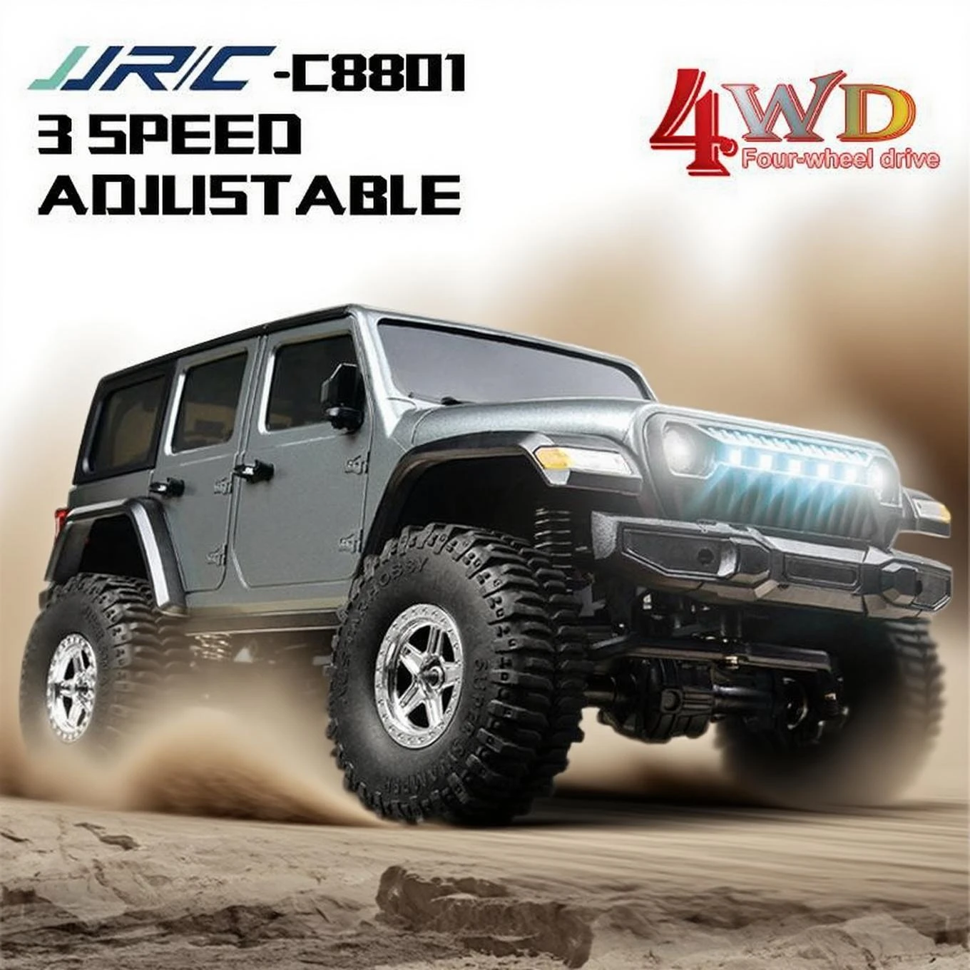 

1:18 C8801 Rc Car Model Simulation Off Road Climbing Jeep 2.4G Full Scale rawler Climbing Remote Control Car Toy Gift For Boys