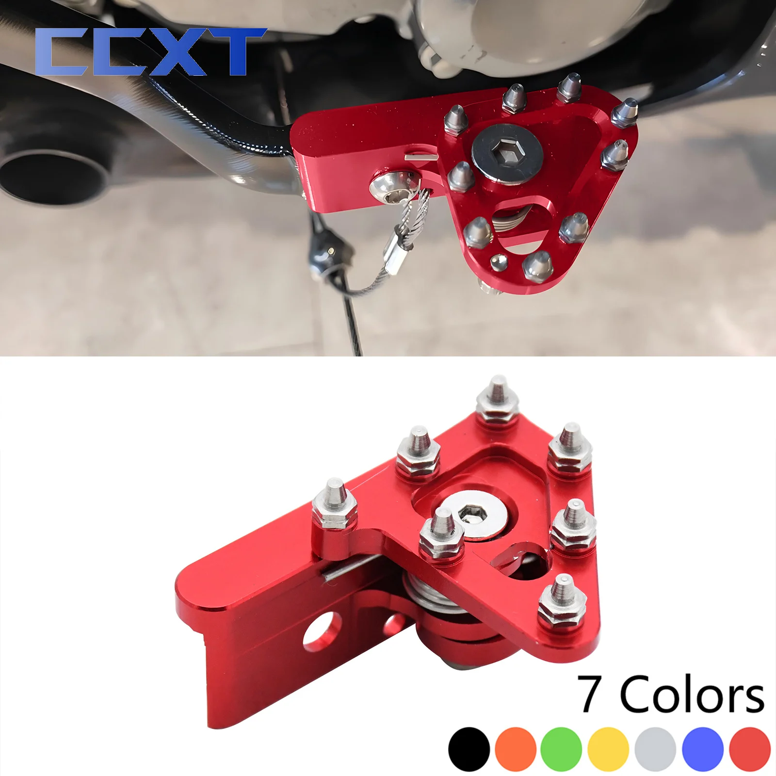 Palanca de freno de Pedal trasero CNC para motocicleta, cabezal de freno para KTM EXC EXCF SX SXF XC XCF para GasGas EC EX MC para Beta RR RRS 125-530