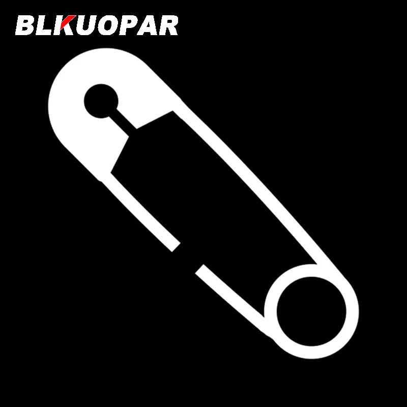 BLKUOPAR Paper Clip Safety Pin Icon Pattern Decals Car Stickers Laptop Trunk Caravan Helmet Windows Scrapbook Supplies Goods