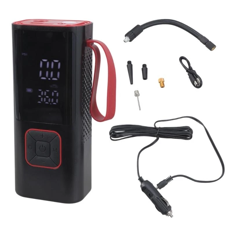 

Portable Electric Air Pumps Small Compressor Digital Display LED Light for Vehicle