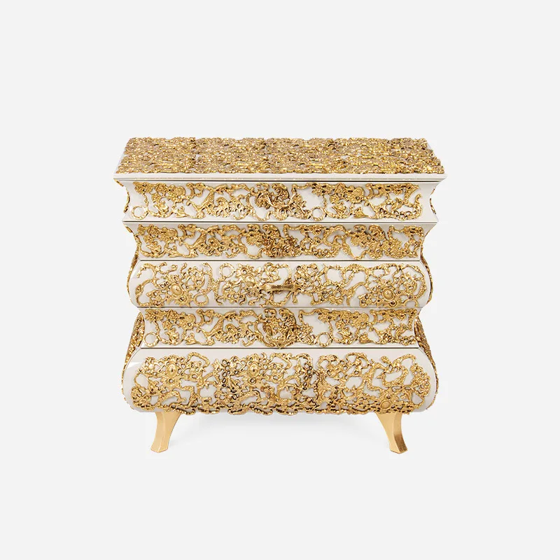 

Crochet Nightstand Italian Minimalist Design Light Luxury Bedside Table