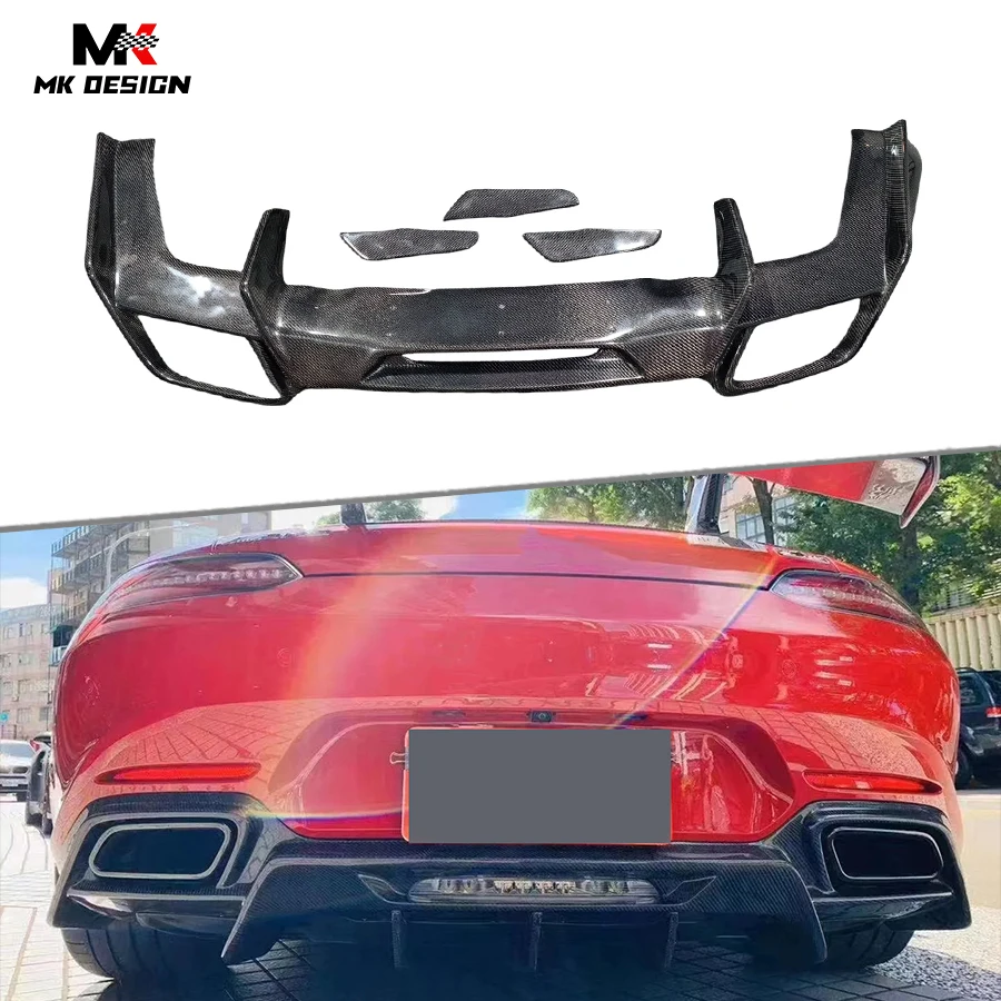 

Carbon Fiber Rear Diffuser Bumper Lip Body Kits For Mercedes Benz AMG GT GTS GTR Coupe 2 Door 2015-2018 Rear Bumper Lip Diffuser