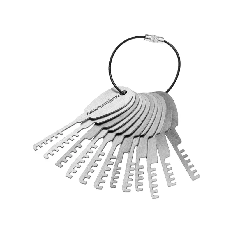 

E8BC Premium 12 Piece Automotive Button Removal Tools Stainless Steel Construction For Car Key Repair & Equipment Maintenance