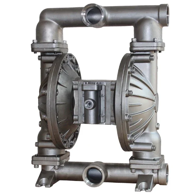 Air Compressor Drive No Motor Can Dry Run Stainless Steel Air Operated Pneumatic Double Diaphragm Pump