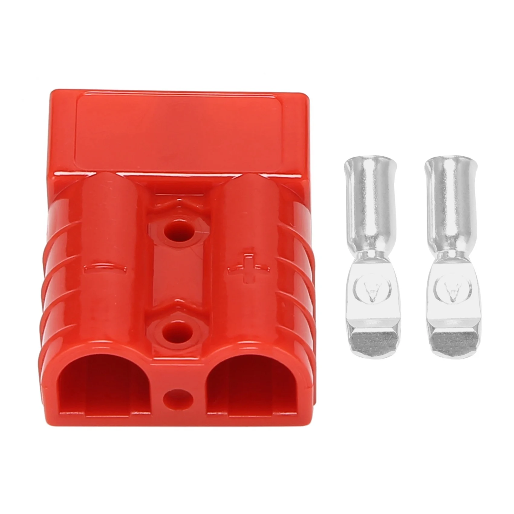 For Anderson Style Plug Connectors 50A 600V 6-12AWG AC/DC Power Tool for 6AWG Plated Solid Terminals Plugs Red