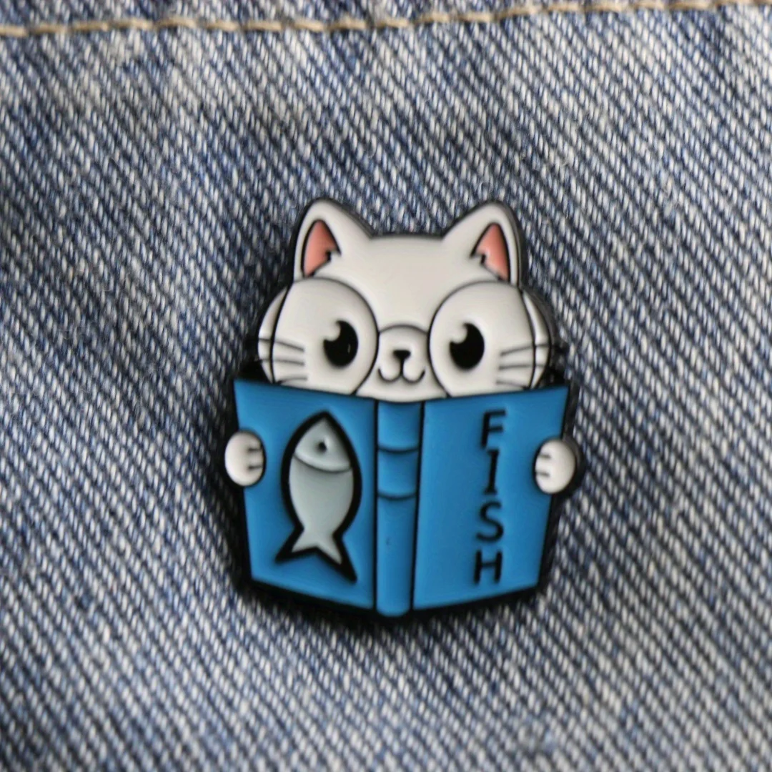 Cute Animal Metal Brooch Paired Backpack Clothing Gift for Friends