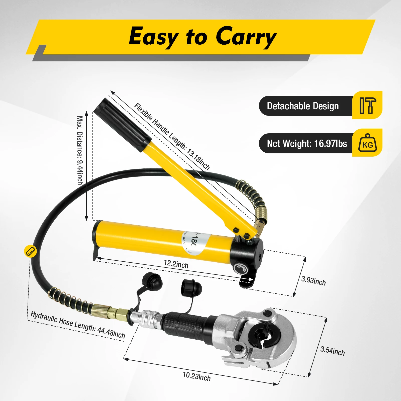 6T Hydraulic Press Pliers V-Contour Hydraulic Tool Crimping Pliers Radial Press Copper Tube Copper Pipe Pressing Jaws