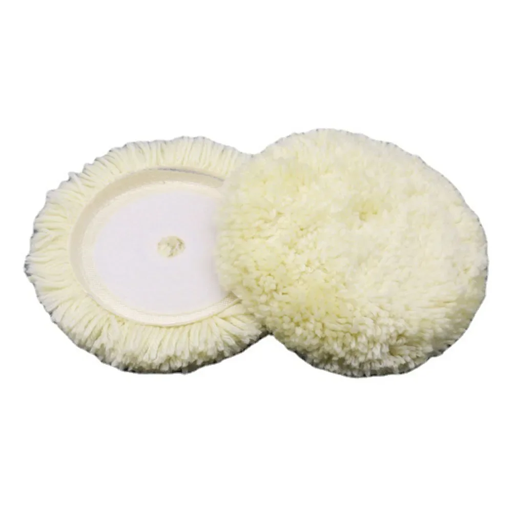 Imagem -03 - Car Wool Polish Pad Lustrando Almofadas Disco para Moagem Automática Remover Marcas Arranhões Polegada