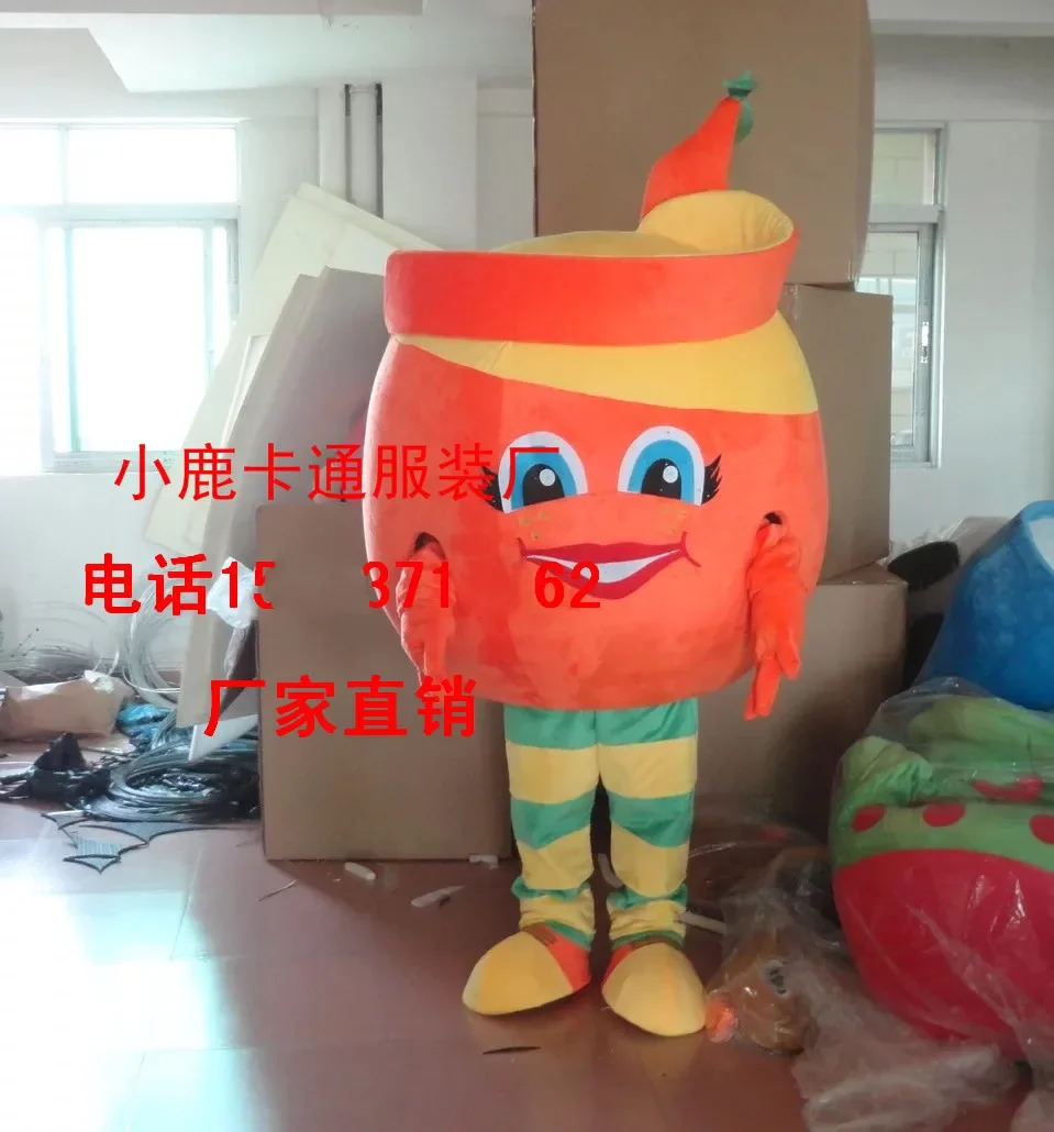 Christmas Crazy Orange Mascot Costumes Fruit Mascot Costume Halloween Party Carnival Holiday Special Clothings