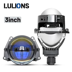 Angel Eyes Bi Led Lens Halo Lights Projectors H4 H7 9005 9006 Car Headlight High Low Beam Hella 3R 3Inch LED Kit 150W LHD