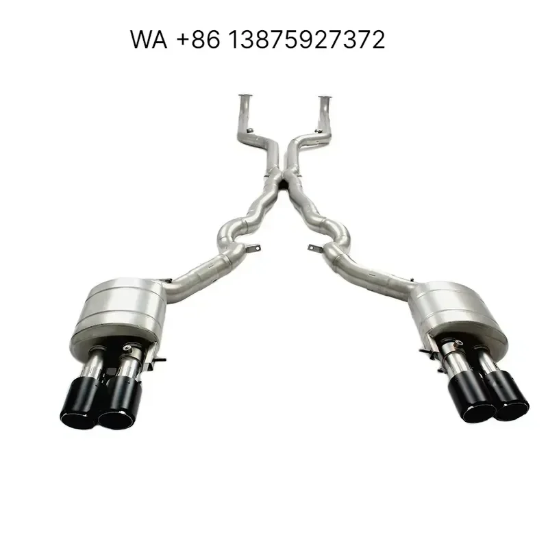 Custom Titanium Alloy Exhaust Catback System with Valve for M5 F10 SS304 Full Exhaust Pipe Muffler Replacement Parts