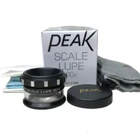 PEAK Bijia magnifying glass 10x 15x 20x 30x 50x 100x scale measuring industrial magnifying glass