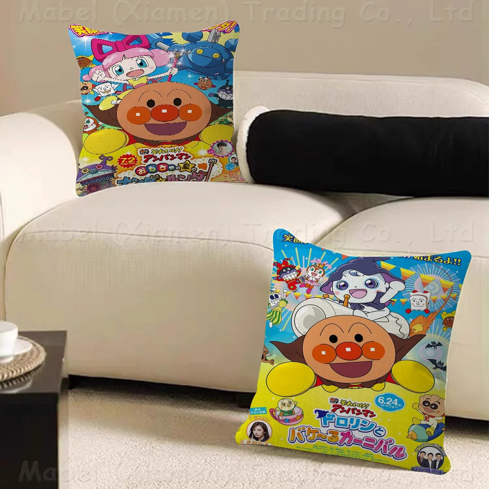 Cute Cartoon A-Anpanman  Cushion Cover Pillowcase Upholstery Sofa Throw Pillow Home Decor Pillowcas