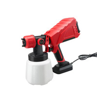 600W Electric Spray Gun 1000ML Paint Sprayer 2 Nozzle Sizes Flow Control Airbrush Easy Spraying  Auto Household Tools