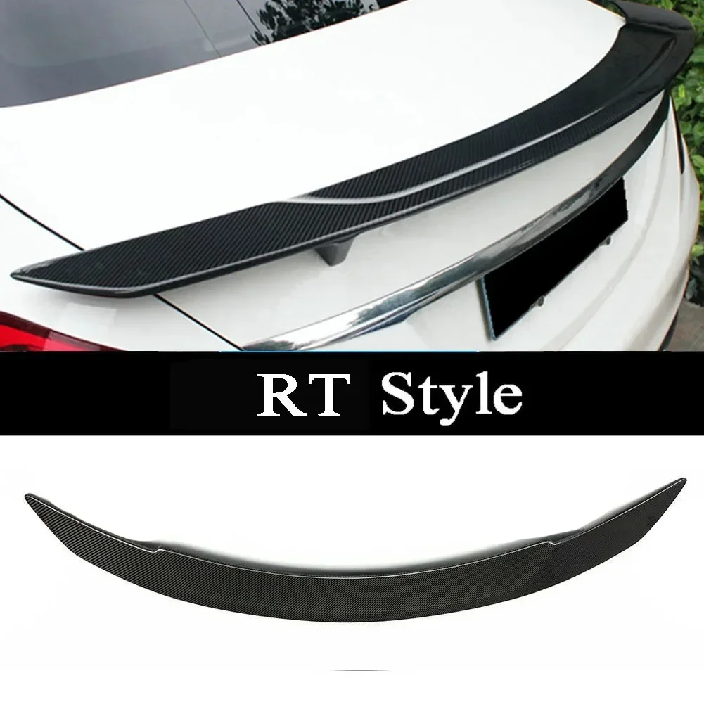 Carbon Fiber Rear Trunk Spoiler  For Mercedes Benz E- Class W213 2016 - 2019 R AMG RT Veath Style