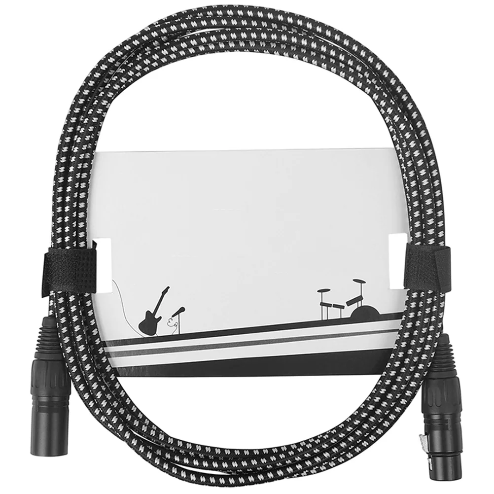 

Microphone Cable 3 Pin Wire Male To Female Microphone Cord Noise Reduction Clear Audio Transmission Professional Audio Cable For