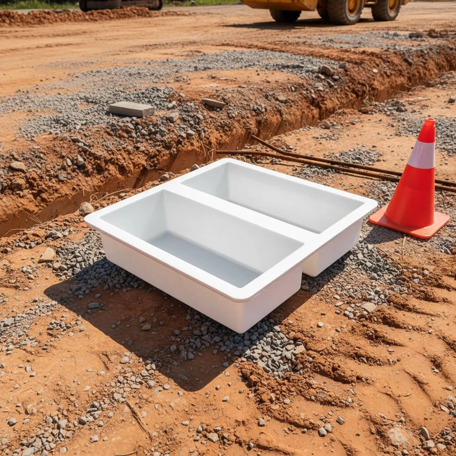 Garden Paver Mold Block Concrete Form for Drainage Cover Curbstone Engineering Plastic Reusable Cast