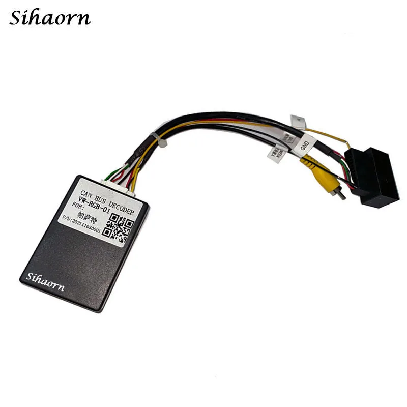 

Sihaorn Electrical Adapter RGB to (RCA) AV CVBS Signal Converter Adapter For VW Tiguan Golf 6 B7L Passat CC Original Rear Camera