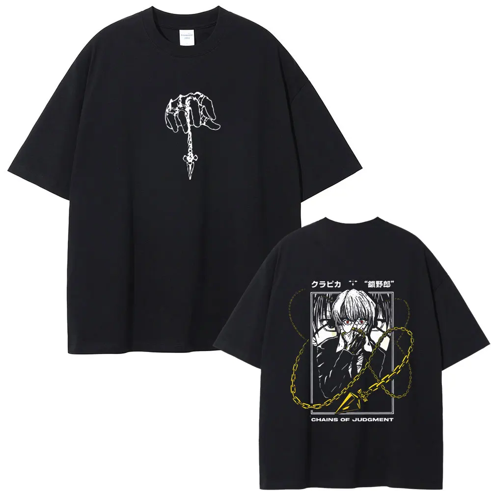 

Vintage Anime Hunter X Hunter T-shirts Kurapika Manga Graphic T Shirt Summer Men Women Casual Oversized Soft Cotton Tshirt Tops