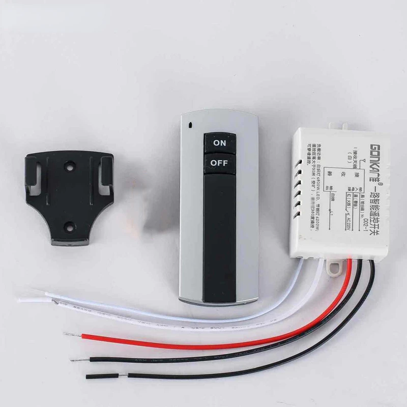 1 Channel ON/OFF 220V Digital Wireless Remote Control Switch for Light Lamp Receiver Transmitter Light Power Switch DropShipping