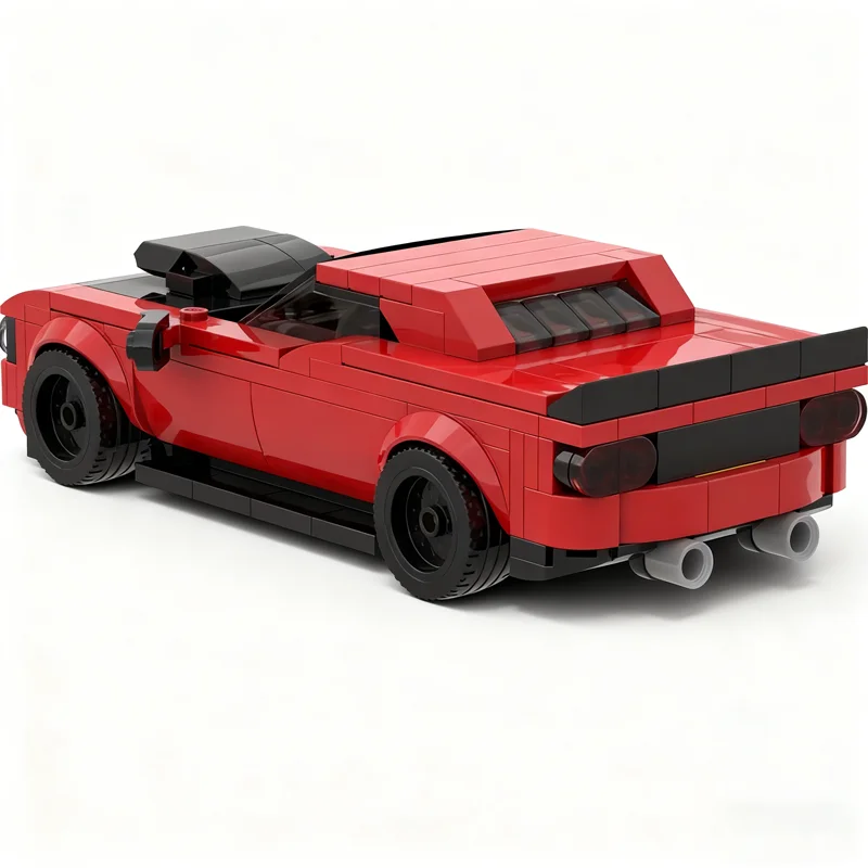239pcs MOC City Champions Speed Champion Dodge Challenger Demon 8 Model Building Blocks Architecture Christmas Gift Toy Birthday