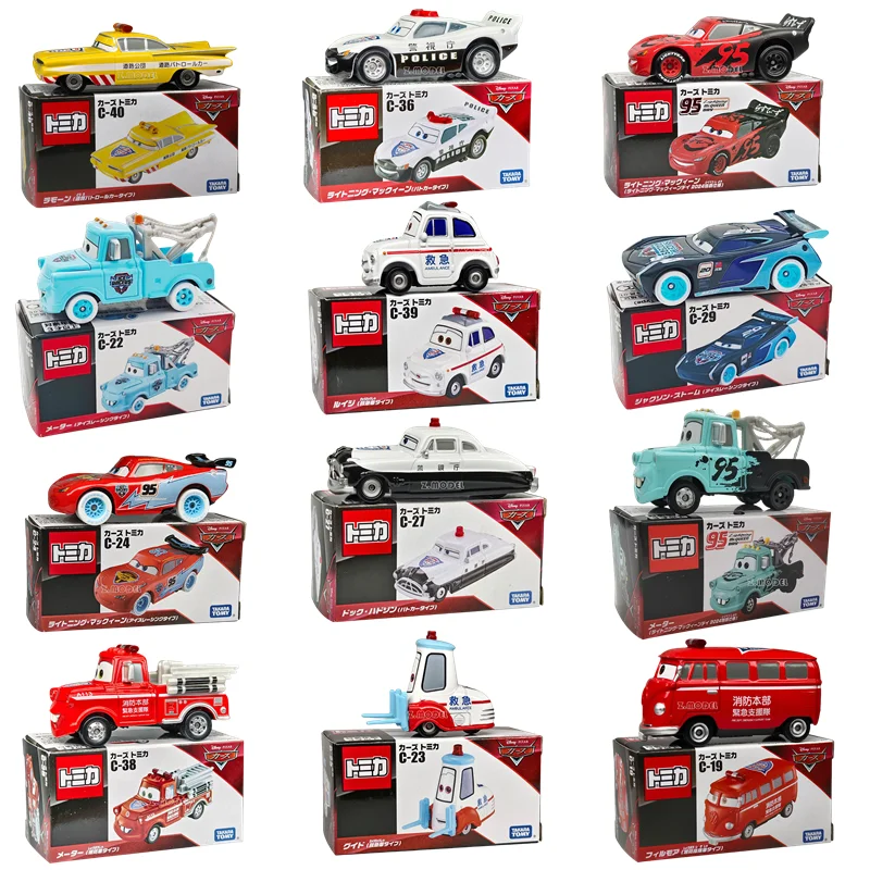 

Cars Original Lightning Mcqueen Disney Pixar Cars Mater 95 Sheriff 1:55 Alloy Car Model Racing Car Toys Children Birthday Gifts